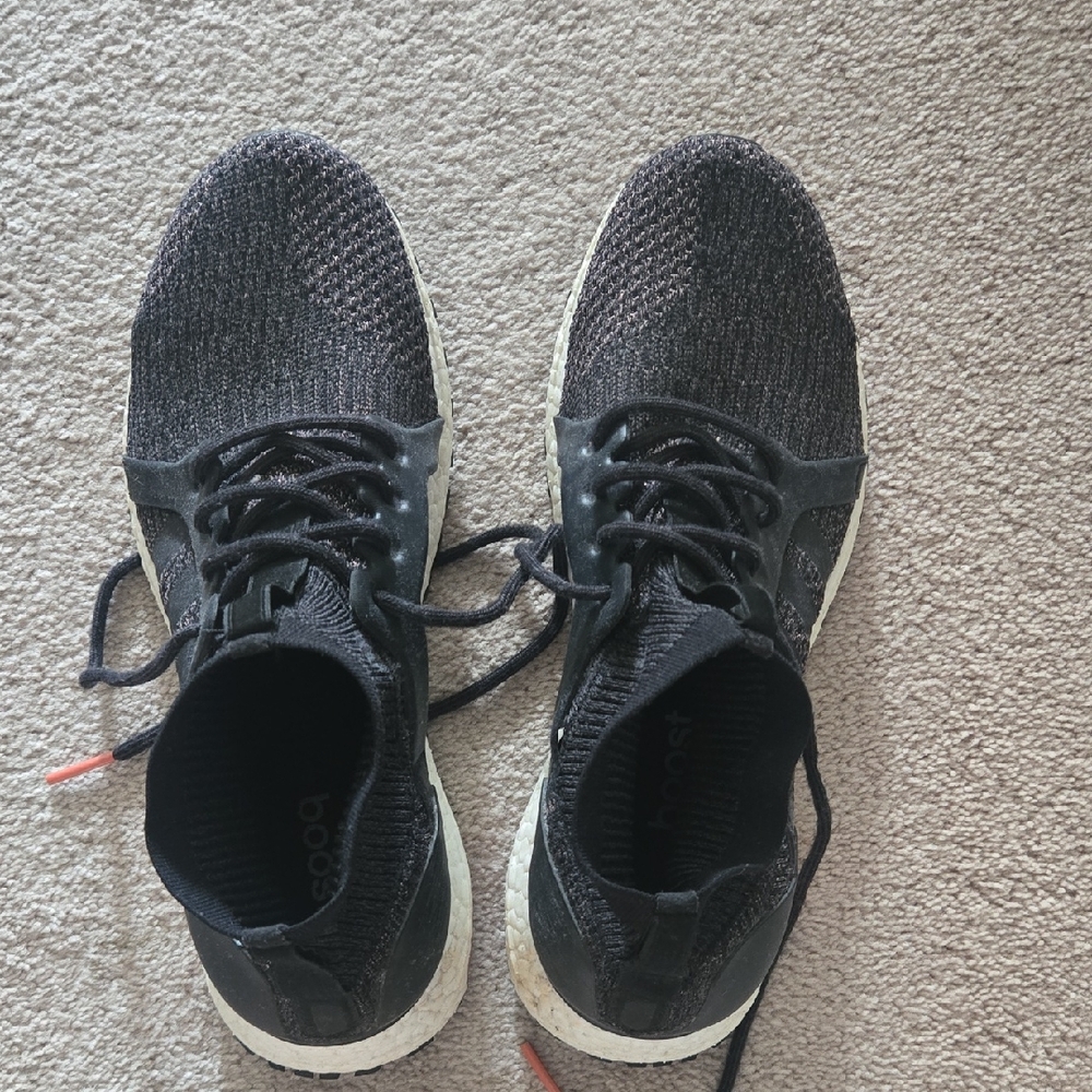 adidas Ultraboost Black And Rose Gold Athletic Shoes